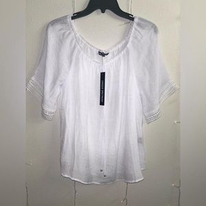 Unique Spectrum White Blouse
